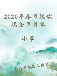 2020年春节联欢晚会节目单